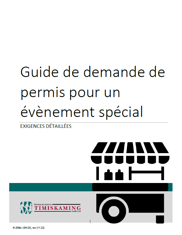 Guide de demande de permis pour un évènement spécial